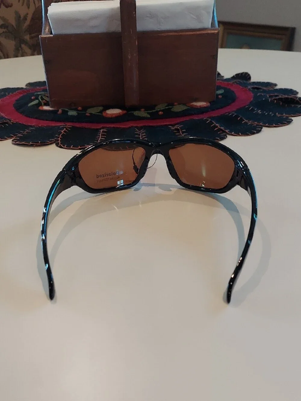Fisherman's Eyewear Polarized Men's Sunglasses - Black Frame with Brown Lenses